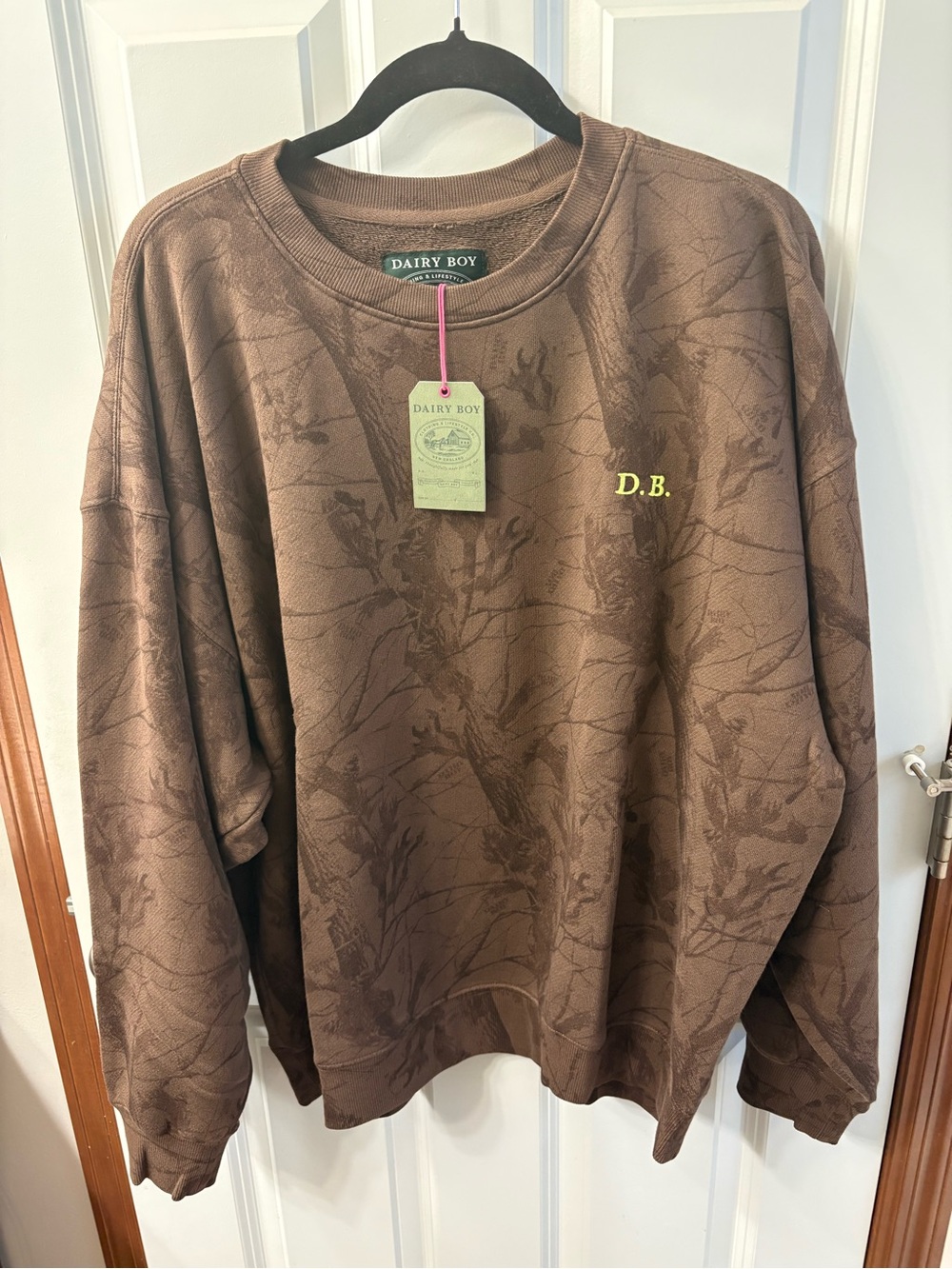 New!! Dairy Boy camo crewneck sweatshirt